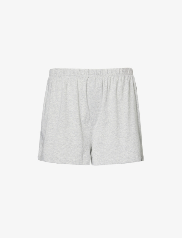 Brand-tab relaxed modal boxer shorts