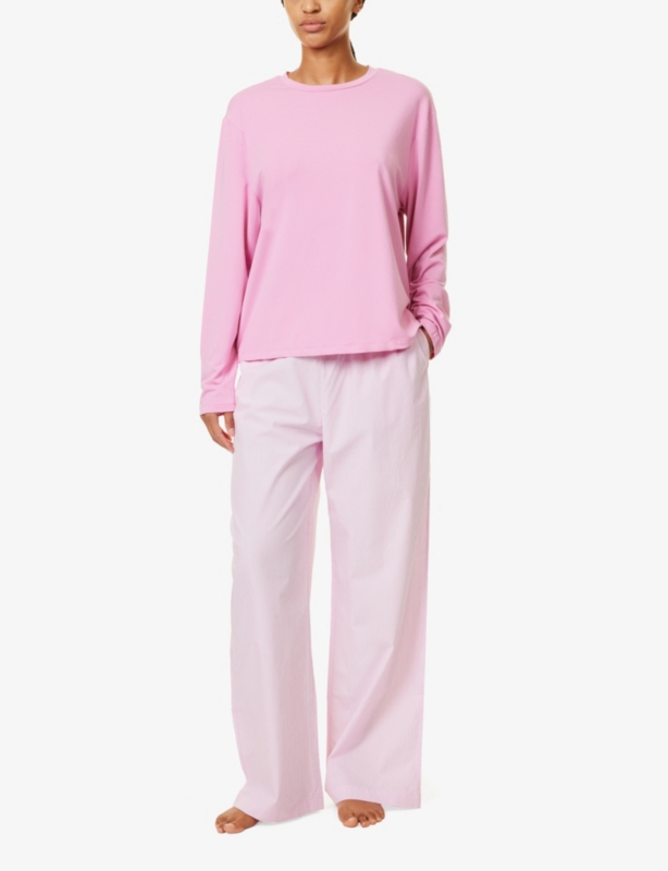 Long-sleeve relaxed jersey T-shirt