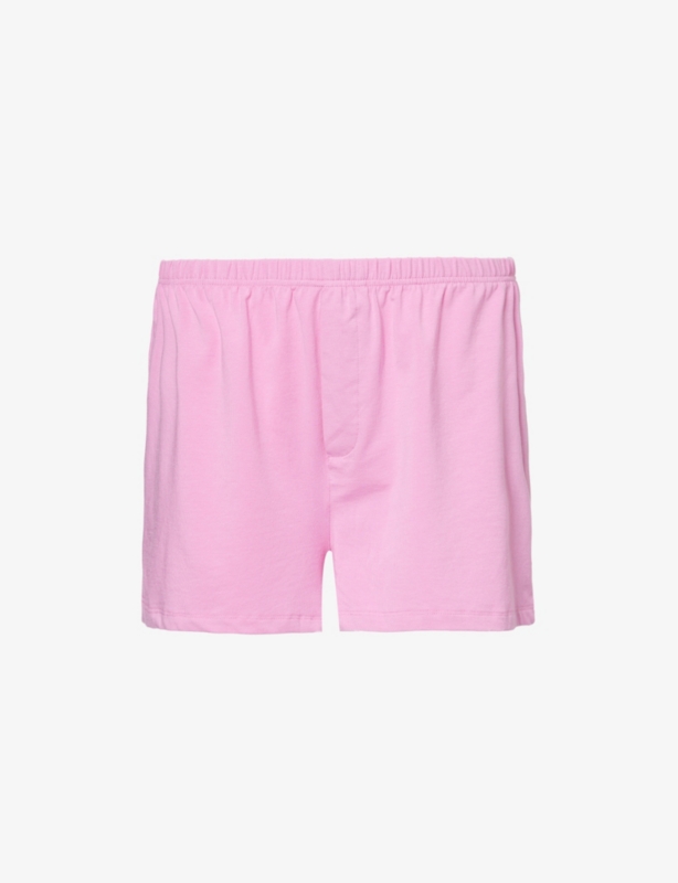 Brand-tab relaxed modal boxer shorts