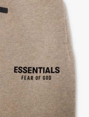 FEAR OF GOD ESSENTIALS: Logo-print straight-leg cotton-blend jersey jogging bottoms 2-16 years