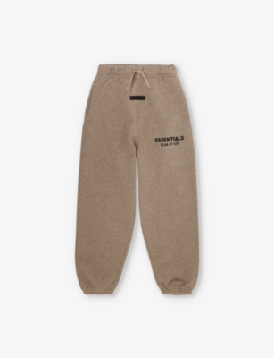 FEAR OF GOD ESSENTIALS: Logo-print straight-leg cotton-blend jersey jogging bottoms 2-16 years