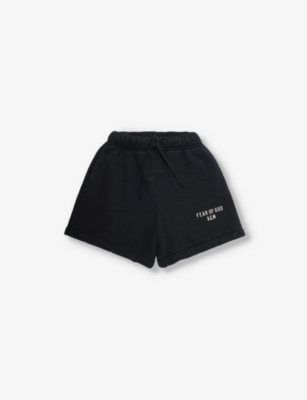 FEAR OF GOD ESSENTIALS: Fleece relaxed-fit cotton-jersey shorts 2-16 years