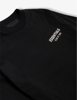 FEAR OF GOD ESSENTIALS: Logo-print long-sleeve cotton-jersey T-shirt 2-16 years