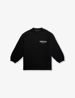 FEAR OF GOD ESSENTIALS: Logo-print long-sleeve cotton-jersey T-shirt 2-16 years