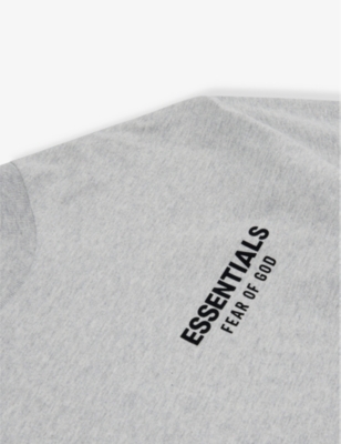 FEAR OF GOD ESSENTIALS: Logo-print long-sleeve cotton-jersey T-shirt 2-16 years