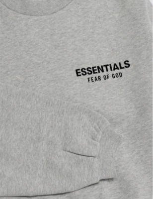 FEAR OF GOD ESSENTIALS: Relaxed-fit crewneck cotton-blend jersey sweatshirt 2-16 years