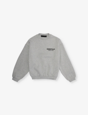 FEAR OF GOD ESSENTIALS: Relaxed-fit crewneck cotton-blend jersey sweatshirt 2-16 years