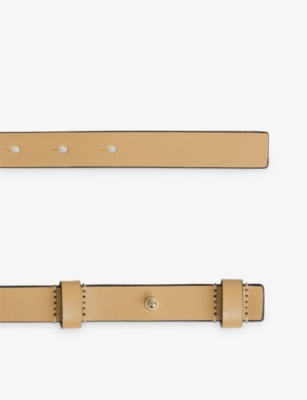 REISS: Hayley Hinged-Buckle Leather Belt