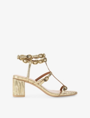 KURT GEIGER LONDON: Regent Leather Heeled Sandals