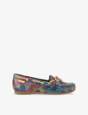 KURT GEIGER LONDON: Eagle Leather Moccasin Loafers