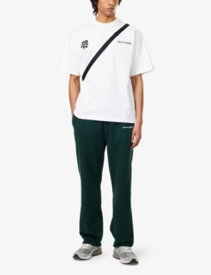 MKI MIYUKI-ZOKU: Abstract Text-Print Cotton T-Shirt