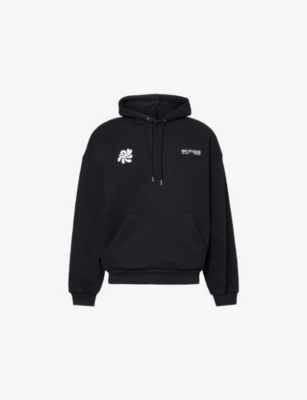 MKI MIYUKI-ZOKU: Abstract Graphic-Print Cotton Hoody