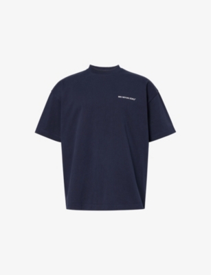 MKI MIYUKI-ZOKU: Uniform Text-Print Cotton T-Shirt