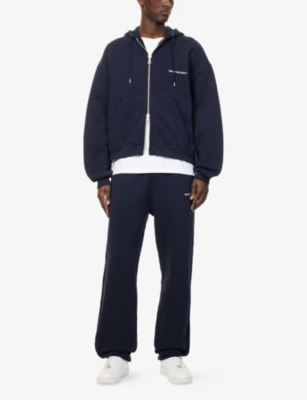 MKI MIYUKI-ZOKU: Uniform Kangaroo-Pocket Relaxed-Fit Cotton-Blend Hoody