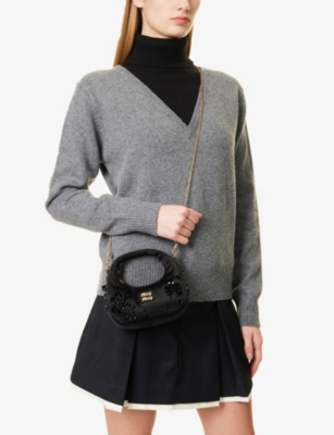 MIU MIU: Duchesse Mini Silk Top-Handle Bag