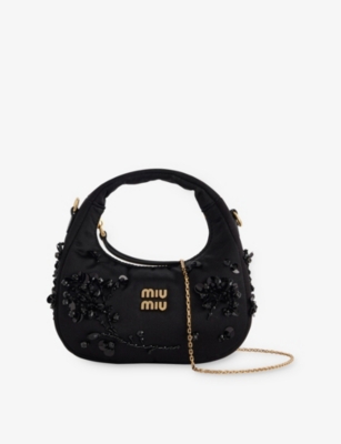 MIU MIU: Duchesse Mini Silk Top-Handle Bag