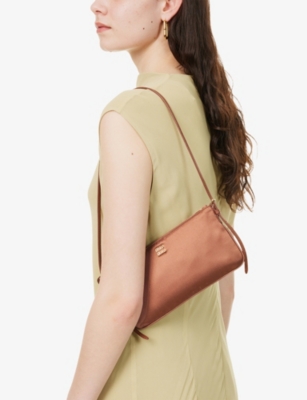 Miu Miu Womens Cacao Miu Raso Satin Shoulder Bag In Cacao