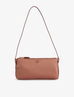 MIU MIU: Miu Raso Satin Shoulder Bag