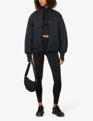 WE ARE TALA: Reversible Bomber Oversized Woven Jacket