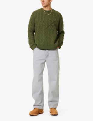 AWAKE NY: Braided-applique long-sleeve cotton-knit jumper