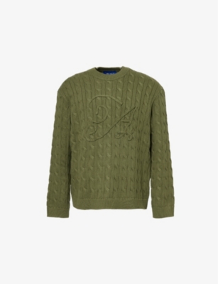AWAKE NY: Braided-applique long-sleeve cotton-knit jumper