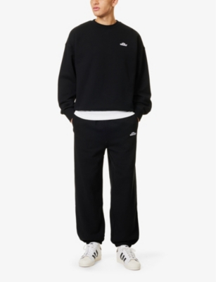 AWAKE NY: Crown log-embroidery crewneck cotton-jersey sweatshirt