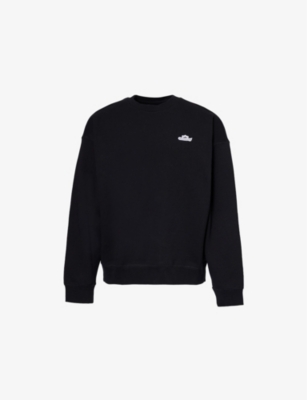 AWAKE NY: Crown log-embroidery crewneck cotton-jersey sweatshirt