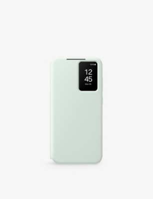 SAMSUNG: Galaxy S24 FE Smart View faux-leather wallet phone case