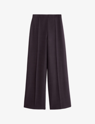 Joseph Womens Alane Wide-leg Wool And Silk Trousers Aurora In Aurora