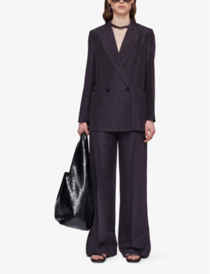 Joly double-breasted wool and silk jacket