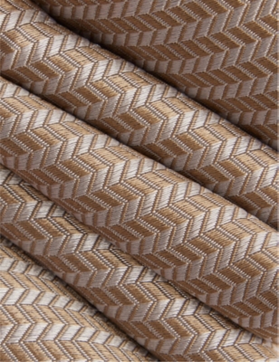 GIORGIO ARMANI: Textured Stripe Silk Tie