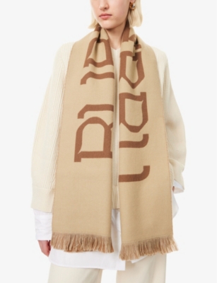 BURBERRY: Burb Mu Heraldry Logo Scarf