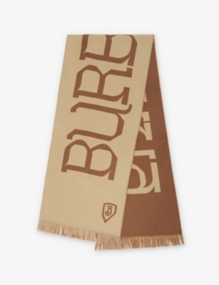 BURBERRY: Burb Mu Heraldry Logo Scarf