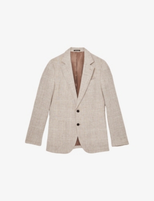 REISS: Ashton Slim-Fit Linen Blazer
