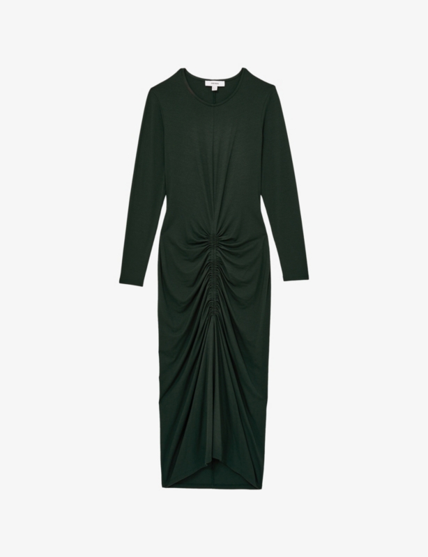 Ginny Ruched Stretch-Jersey Midi Dress