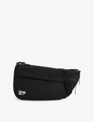 BURBERRY: Shield woven-blend cross-body bag