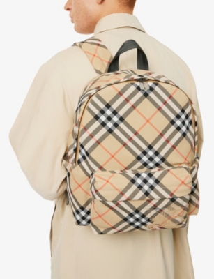 BURBERRY: Classics small woven backpack