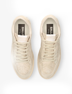 Golden Goose Suede Ball Star Sneakers In Beige