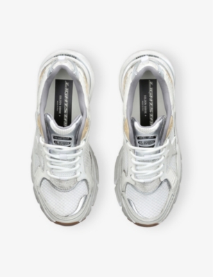 GOLDEN GOOSE: Lightstar 10272 Low-Top Leather and Mesh Trainers