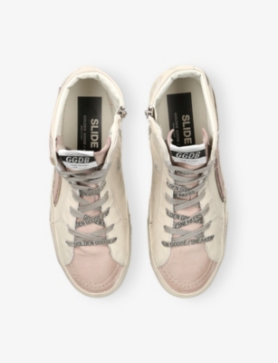 Golden Goose White/oth Kids' Slide Leather Mid-top Trainers Eur 38/5 Uk In White/oth