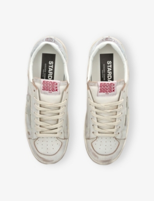 Golden Goose Womens  Stardan 10273 Leather Low-top Trainers In White/oth