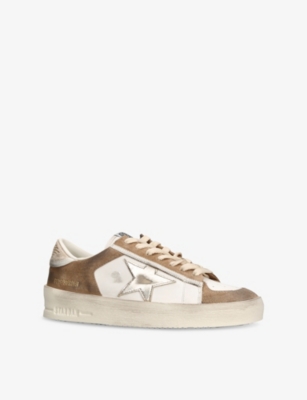 GOLDEN GOOSE: Stardan Leather Low-Top Trainers