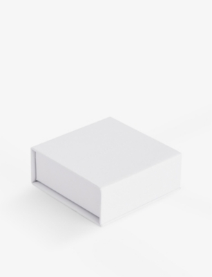 HEAVEN MAYHEM: Wind yellow-gold plated metal stud earrings