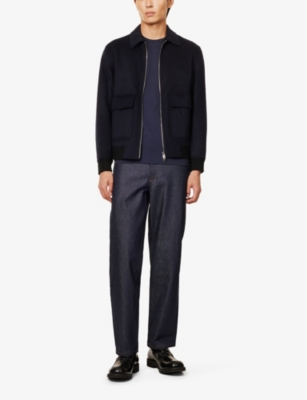 THEORY: Sean zip-front wool and cashmere-blend felt jacket