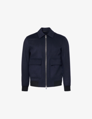 THEORY: Sean zip-front wool and cashmere-blend felt jacket