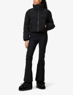 FUSALP: Padded high-neck regular-fit stretch-shell down ski jacket