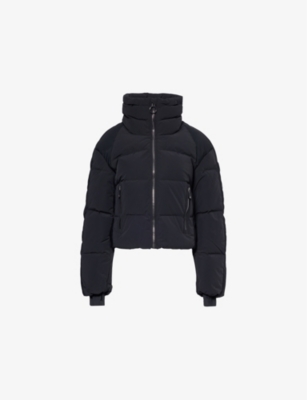 FUSALP: Padded high-neck regular-fit stretch-shell down ski jacket