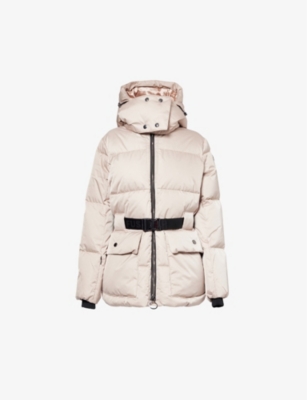 Fusalp Womens Oria Belted Hooded Regular-fit Shell-down Jacket Latte In Latte