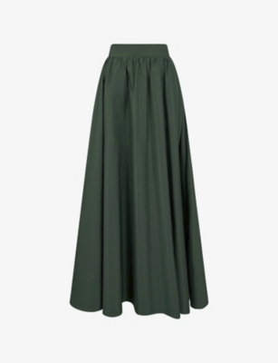 RO&ZO: Partially elasticated high-waist stretch-woven maxi skirt