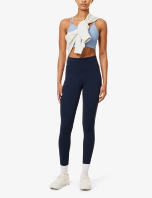 Lululemon Womens True Navy Align High-rise 25' Stretch-woven Leggings In True Navy